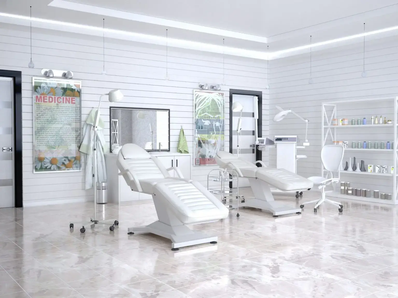 تجهيز عيادات التجميل والسبا بكراسي وأجهزة احترافية في مصر