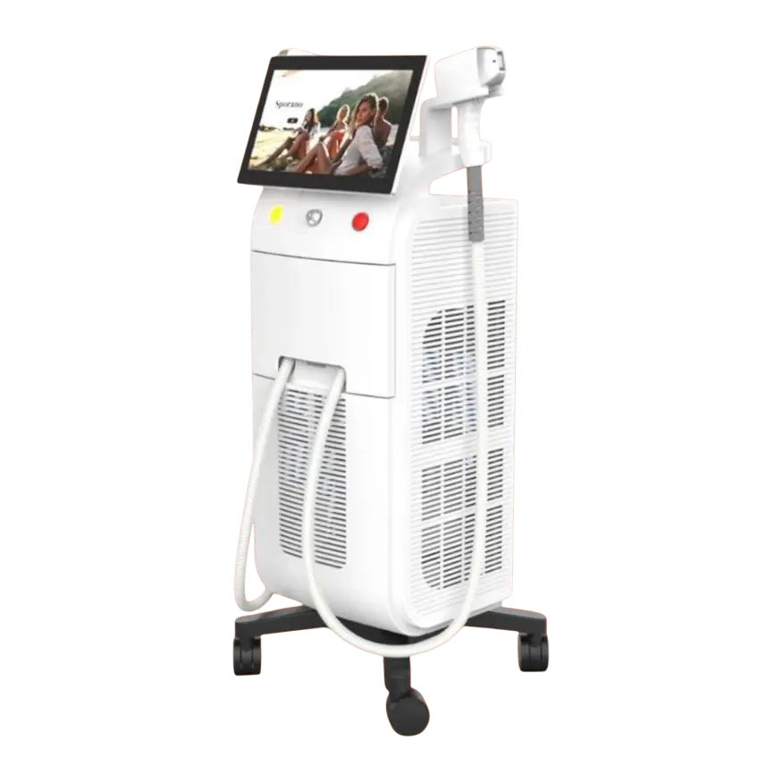 جهاز ليزر لازالة الشعر نهائيًا بدون ألم بثلاثة أطوال موجية 755/808/1064 نانومتر | Permanent Painless Laser Hair Removal Device – 3 Wavelengths (755nm, 808nm, 1064nm)