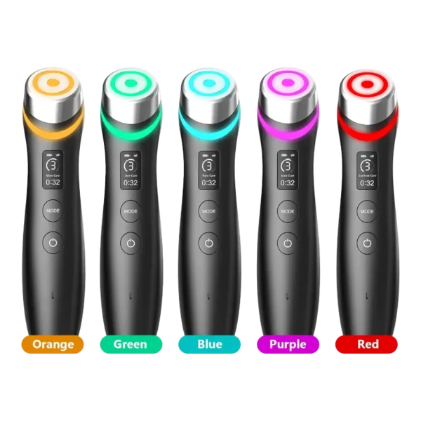 جهاز تجديد وشد البشرة 6 في 1 بتقنية LED والمايكروكارنت