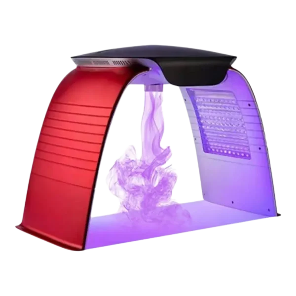 أوميجا لايت LED بالبخار الساخن والبارد 7 ألوان جهاز علاج ضوئي متقدم للعناية بالبشرة في العيادات والسبا