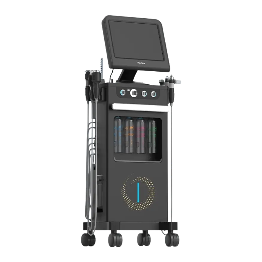 hydro-facial-14-in-1-cleaning-and-skin-tightening-machine-1 جهاز هيدرافيشل 14 في 1 لتنظيف وشد البشرة بتقنيات متقدمة لتنظيف عميق وإزالة الرؤوس السوداء وشد الجلد