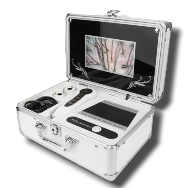 hd-skin-hair-analyzer-system-professional-digital-diagnostic جهاز تحليل البشرة والشعر الاحترافي عالي الدقة مع شاشة HD ونظام تشخيص رقمي متكامل
