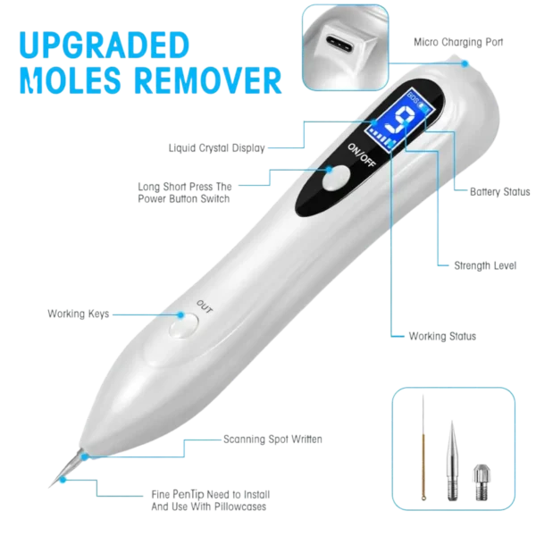 جهاز لارالا الأصلي لإزالة الزوائد الجلدية والشامات والبقع بجهاز البلازما 9 مستويات