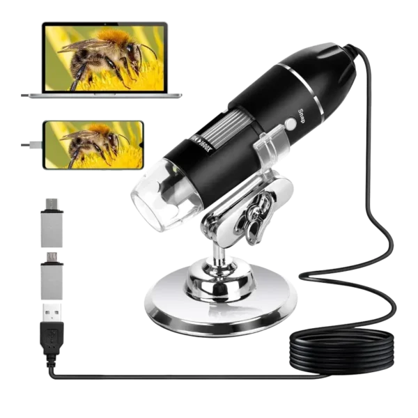 usb-digital-microscope-1600x-magnifier-1 ميكروسكوب رقمي USB محمول بقوة تكبير من 50X إلى 1600X لفحص بوردات الموبايل والإلكترونيات