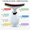 vibration-face-neck-massager-3-in-1-led-ems-hot-skin-tightening-anti-wrinkle-02 جهاز تدليك الوجه والرقبة 3×1 لشد البشرة وإزالة التجاعيد بتقنيات LED وEMS والحرارة لتحسين مرونة البشرة وشد الوجه والرقبة
